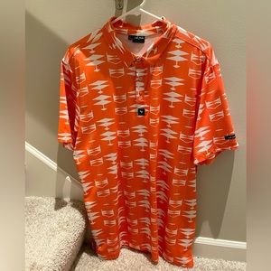 Bad Birdie Orange Golf Polo